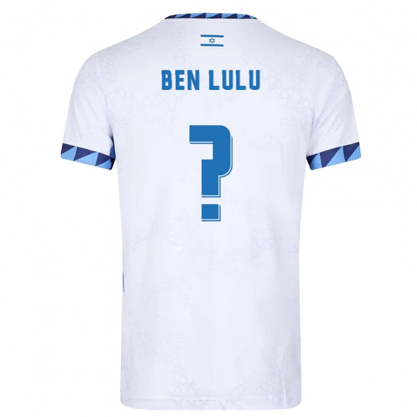 Danxen Mujer Camiseta Israel Harel Ben Lulu #0 Blanco Azul Claro 1ª Equipación 26-28 La Camisa