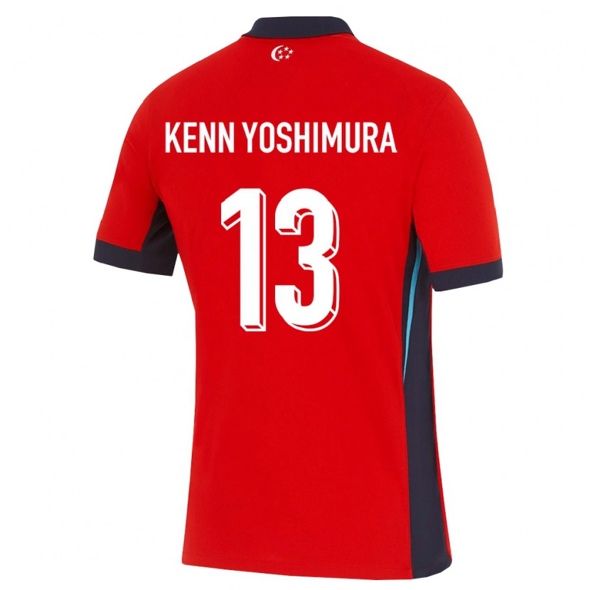 Danxen Mujer Camiseta Singapur Junki Kenn Yoshimura #13 Rojo Blanco Negro 1ª Equipación 26-28 La Camisa