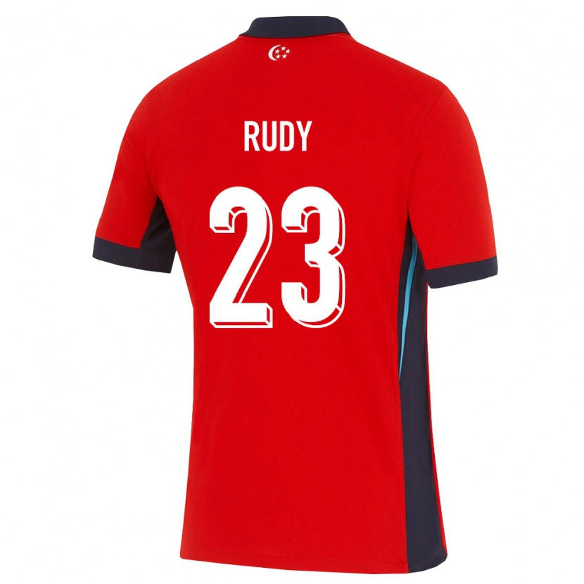 Danxen Mujer Camiseta Singapur Rudy Khairullah #23 Rojo Blanco Negro 1ª Equipación 26-28 La Camisa