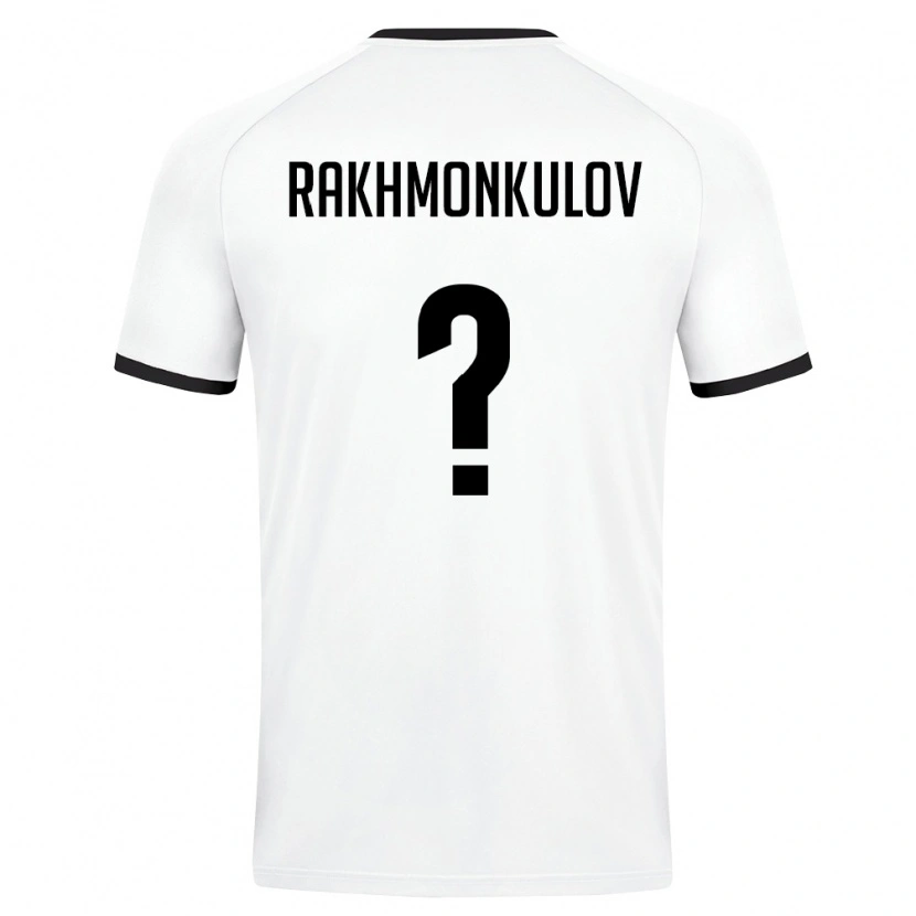 Danxen Mujer Camiseta Uzbekistán Temur Rakhmonkulov #0 Blanco Verde Oscuro 2ª Equipación 26-28 La Camisa