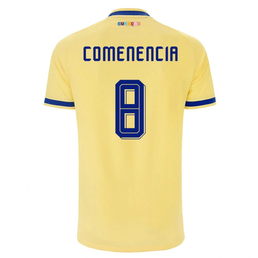 Danxen Mujer Camiseta Curazao Livano Comenencia #8 Amarillo Marino Rosa 2ª Equipación 26-28 La Camisa