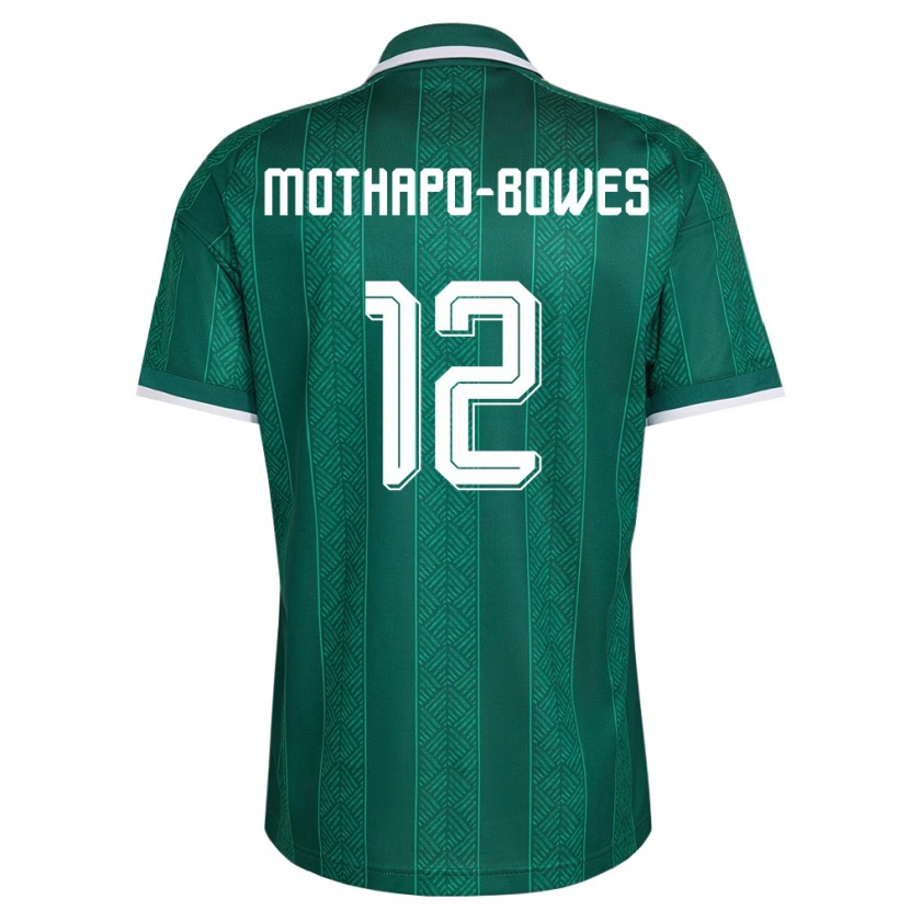 Danxen Mujer Camiseta Sudáfrica Tumi Mothapo-Bowes #12 Verde Blanco Oro 2ª Equipación 26-28 La Camisa