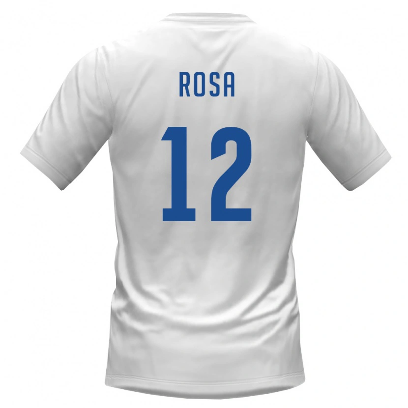 Danxen Mujer Camiseta Cabo Verde Márcio Rosa #12 Blanco Borgoña 2ª Equipación 26-28 La Camisa