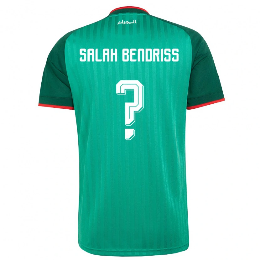 Danxen Mujer Camiseta Argelia Kaïs Salah Bendriss #0 Verde Rojo Blanco 2ª Equipación 26-28 La Camisa