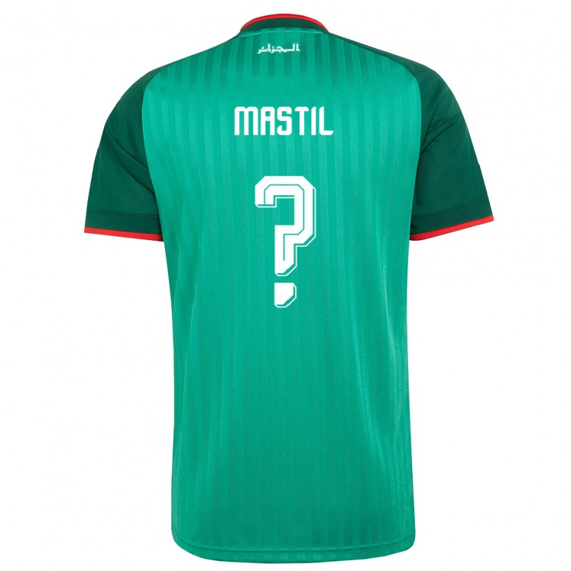 Danxen Mujer Camiseta Argelia Melvin Mastil #0 Verde Rojo Blanco 2ª Equipación 26-28 La Camisa