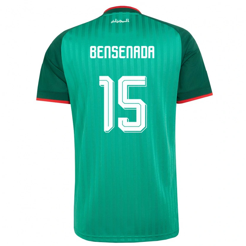 Danxen Mujer Camiseta Argelia Ilyes Bensenada #15 Verde Rojo Blanco 2ª Equipación 26-28 La Camisa