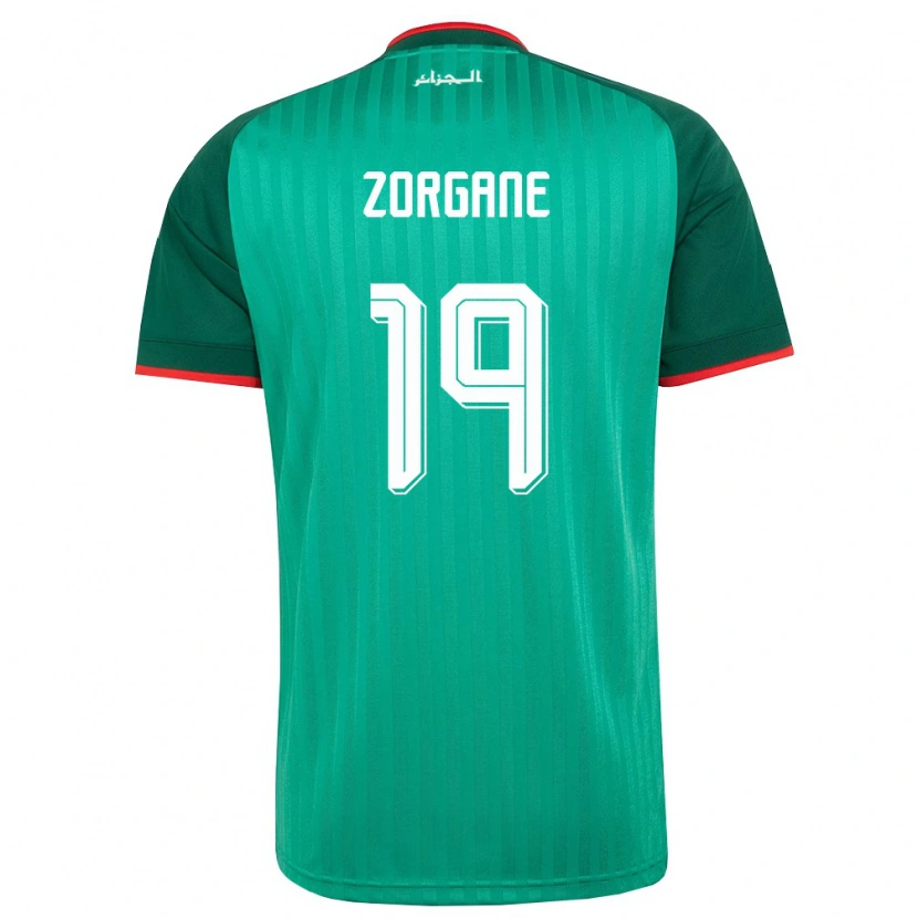 Danxen Mujer Camiseta Argelia Adem Zorgane #19 Verde Rojo Blanco 2ª Equipación 26-28 La Camisa