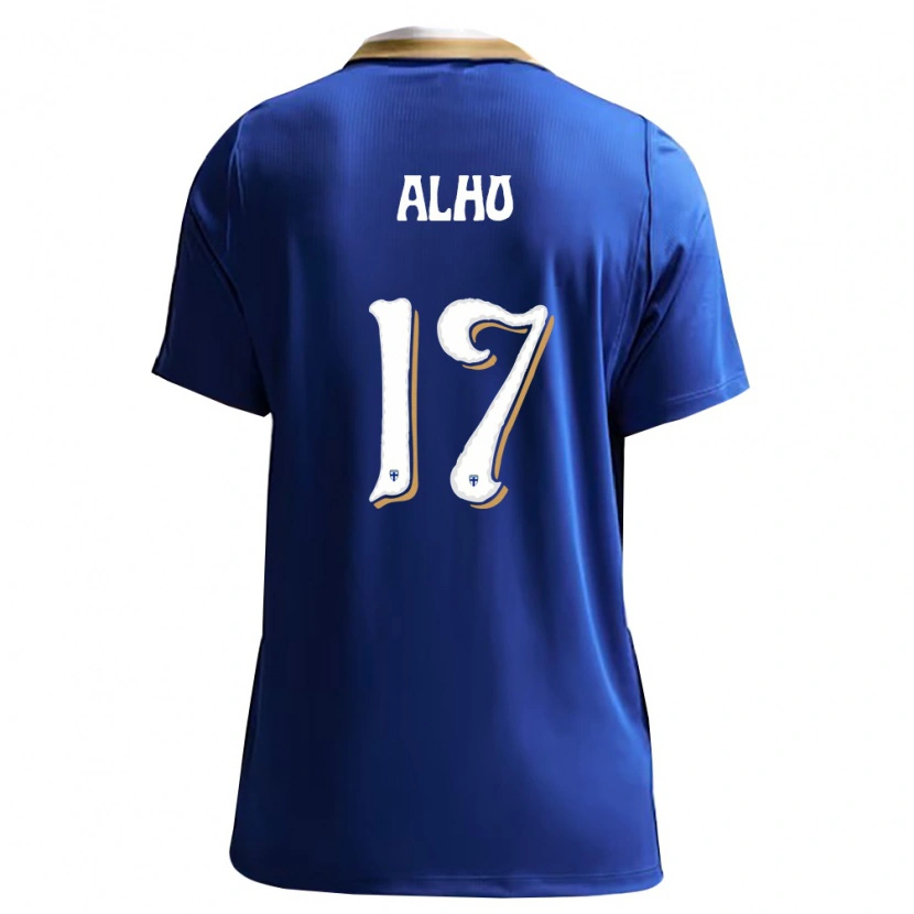 Danxen Mujer Camiseta Finlandia Nikolai Alho #17 Azul Blanco 2ª Equipación 26-28 La Camisa