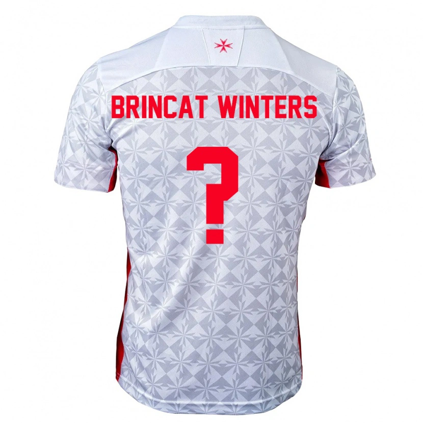 Danxen Mujer Camiseta Malta Ethan Brincat Winters #0 Gris Blanco Rojo 2ª Equipación 26-28 La Camisa