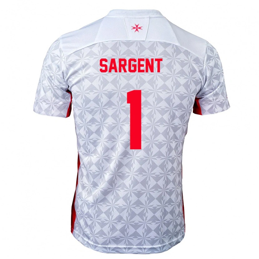 Danxen Mujer Camiseta Malta Karl Sargent #1 Gris Blanco Rojo 2ª Equipación 26-28 La Camisa
