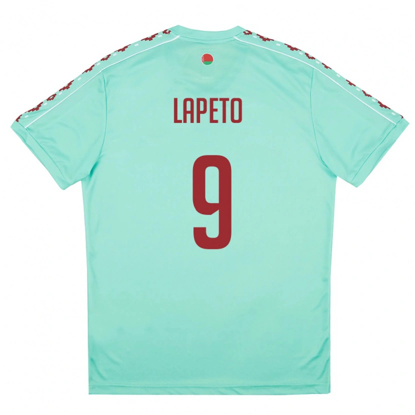 Danxen Mujer Camiseta Bielorrusia Rodion Lapeto #9 Verde Claro Borgoña 2ª Equipación 26-28 La Camisa