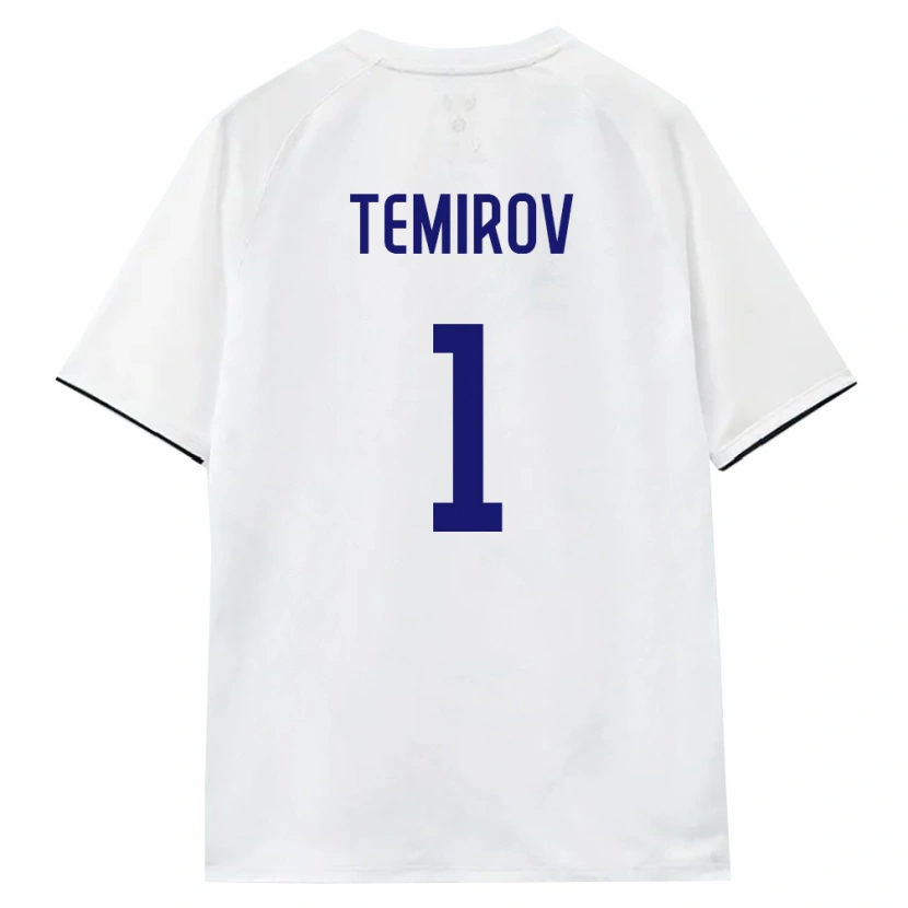 Danxen Mujer Camiseta Rusia Aleksandr Temirov #1 Blanco Marrón Negro 2ª Equipación 26-28 La Camisa