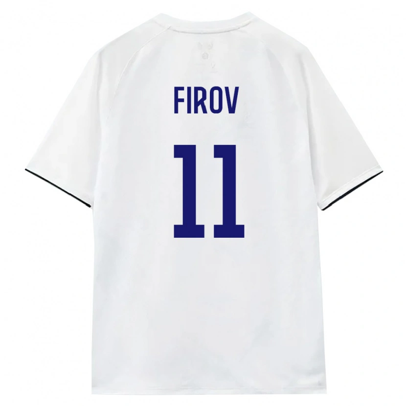 Danxen Mujer Camiseta Rusia Imran Firov #11 Blanco Marrón Negro 2ª Equipación 26-28 La Camisa