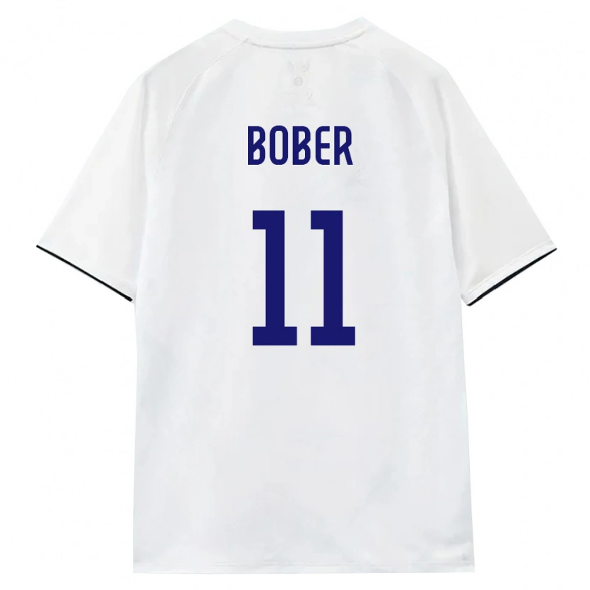 Danxen Mujer Camiseta Rusia Ivan Bober #11 Blanco Marrón Negro 2ª Equipación 26-28 La Camisa
