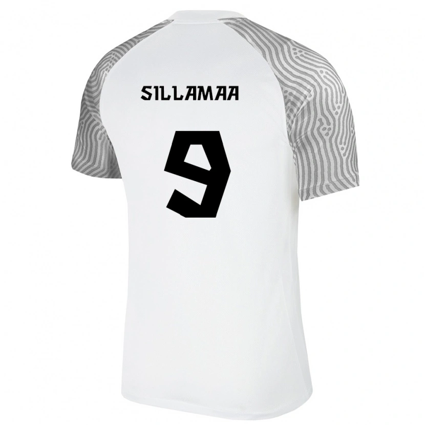 Danxen Mujer Camiseta Estonia Ramol Sillamaa #9 Blanco Gris 2ª Equipación 26-28 La Camisa