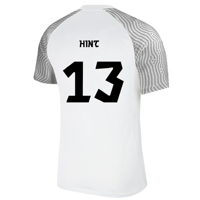 Danxen Mujer Camiseta Estonia Trevor Hint #13 Blanco Gris 2ª Equipación 26-28 La Camisa