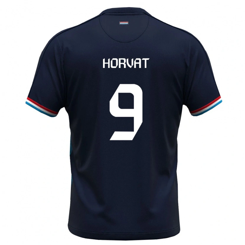 Danxen Mujer Camiseta Luxemburgo Roko Horvat #9 Azul Real Rojo 2ª Equipación 26-28 La Camisa