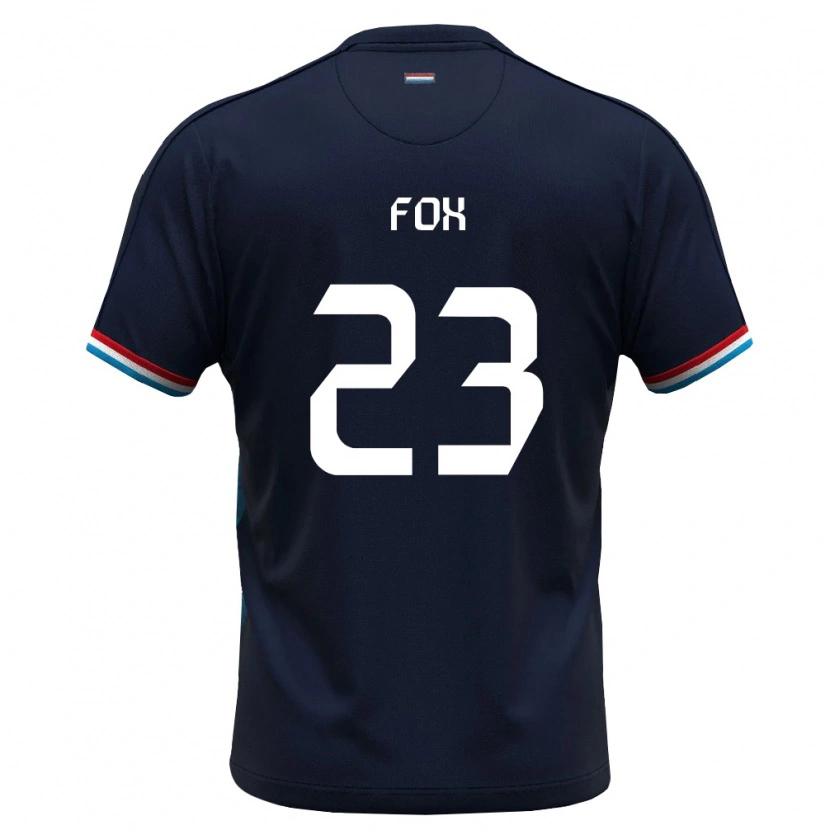Danxen Mujer Camiseta Luxemburgo Lucas Fox #23 Azul Real Rojo 2ª Equipación 26-28 La Camisa