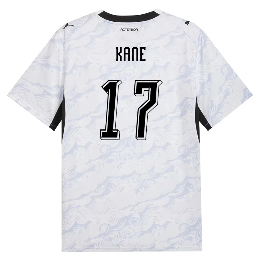 Danxen Mujer Camiseta Nueva Zelanda Sean Kane #17 Negro Blanco 2ª Equipación 26-28 La Camisa
