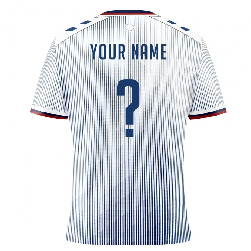 Danxen Mujer Camiseta Puerto Rico Su Nombre #0 Azul Real Blanco 2ª Equipación 26-28 La Camisa
