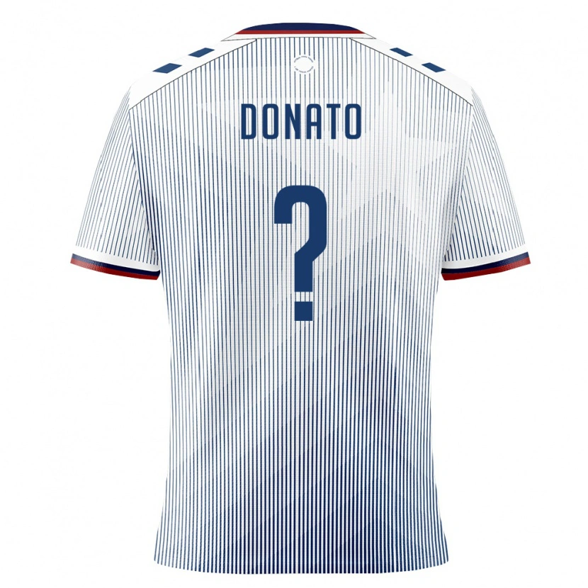 Danxen Mujer Camiseta Puerto Rico Benjamin Donato #0 Azul Real Blanco 2ª Equipación 26-28 La Camisa
