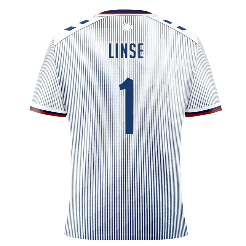 Danxen Mujer Camiseta Puerto Rico Maximilian Linse #1 Azul Real Blanco 2ª Equipación 26-28 La Camisa