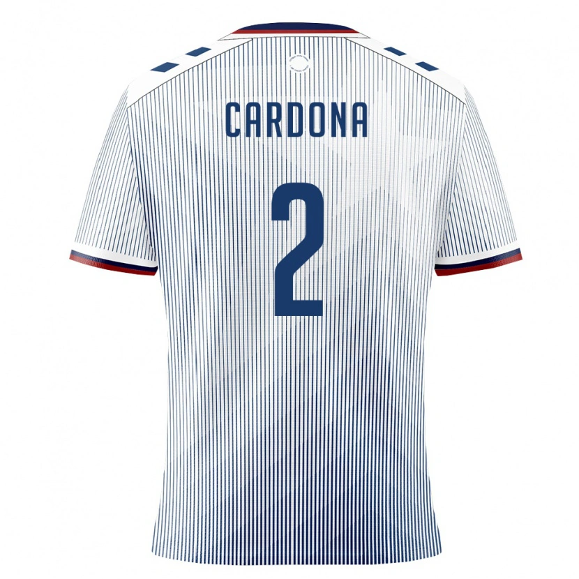Danxen Mujer Camiseta Puerto Rico Nicolás Cardona #2 Azul Real Blanco 2ª Equipación 26-28 La Camisa
