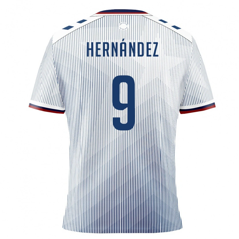 Danxen Mujer Camiseta Puerto Rico Lucas Hernández #9 Azul Real Blanco 2ª Equipación 26-28 La Camisa