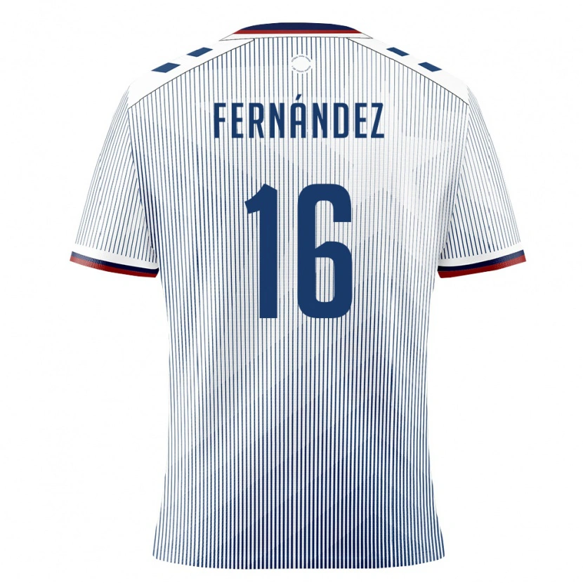 Danxen Mujer Camiseta Puerto Rico André Fernández #16 Azul Real Blanco 2ª Equipación 26-28 La Camisa