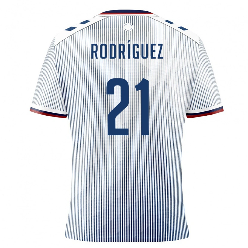 Danxen Mujer Camiseta Puerto Rico Jomar Rodríguez #21 Azul Real Blanco 2ª Equipación 26-28 La Camisa