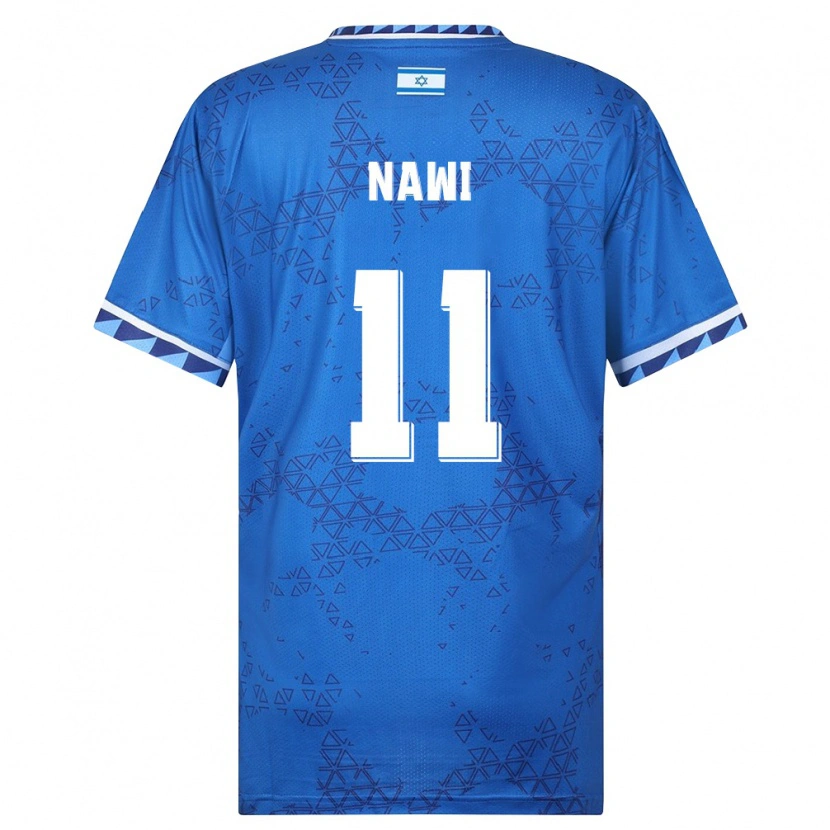 Danxen Mujer Camiseta Israel Roy Nawi #11 Azul Blanco 2ª Equipación 26-28 La Camisa