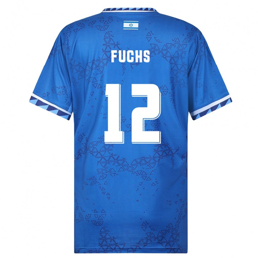 Danxen Mujer Camiseta Israel Hadar Fuchs #12 Azul Blanco 2ª Equipación 26-28 La Camisa