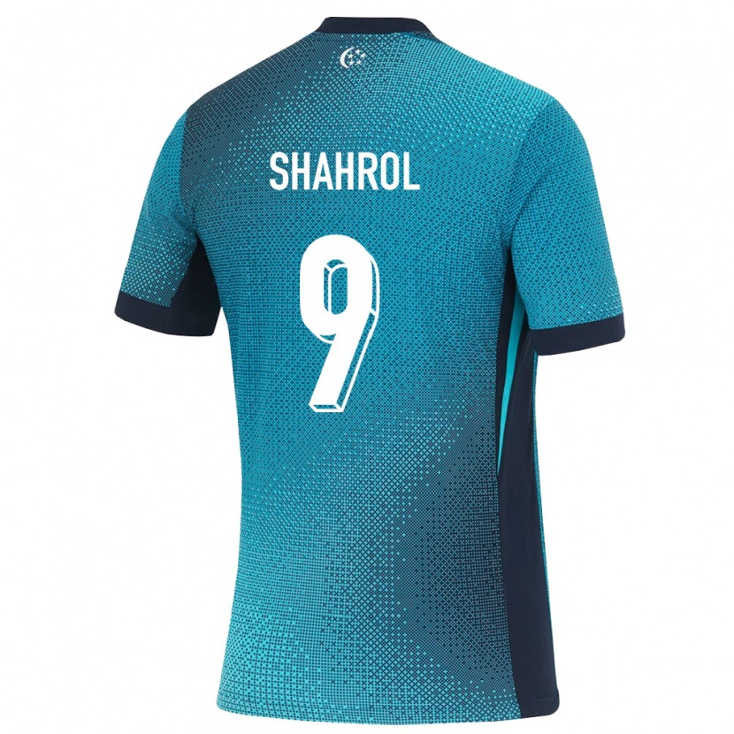 Danxen Mujer Camiseta Singapur Helmi Shahrol #9 Turquesa Oscuro Negro 2ª Equipación 26-28 La Camisa