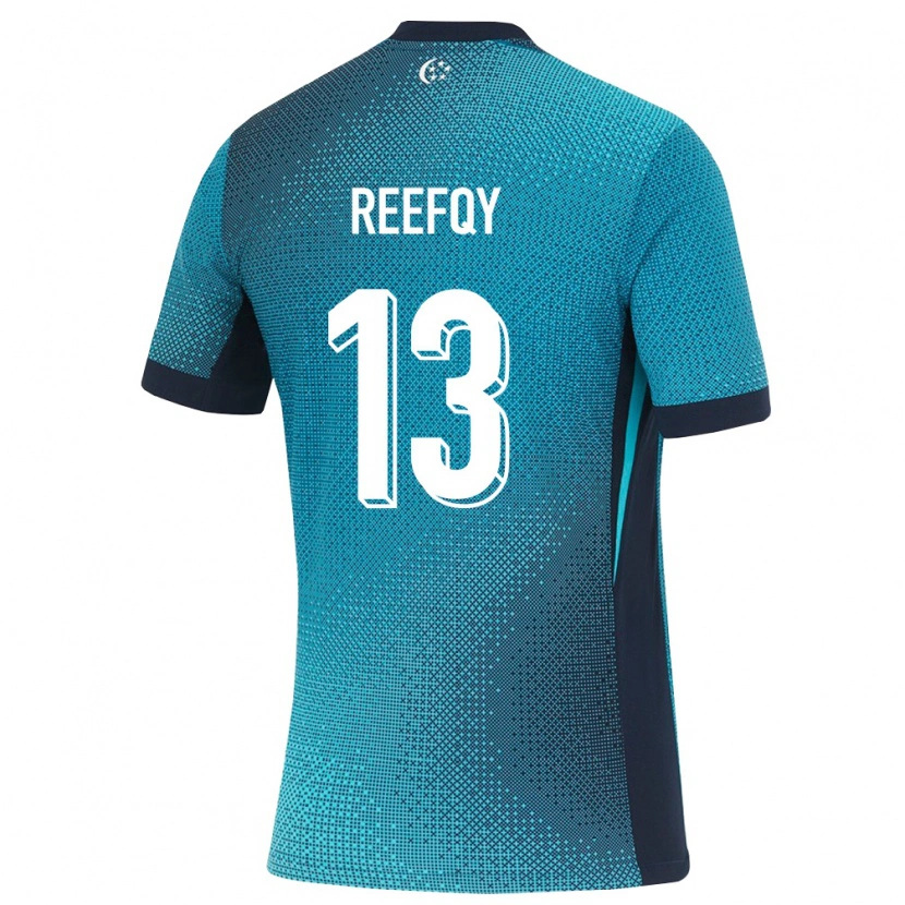Danxen Mujer Camiseta Singapur Andy Reefqy #13 Turquesa Oscuro Negro 2ª Equipación 26-28 La Camisa