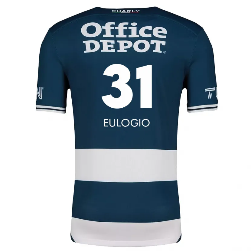 Danxen Niño Camiseta José Eulogio #31 Azul Blanco 1ª Equipación 2024/25 La Camisa