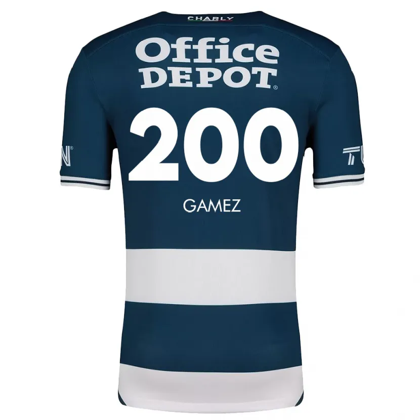 Danxen Niño Camiseta Sergio Gámez #200 Azul Blanco 1ª Equipación 2024/25 La Camisa