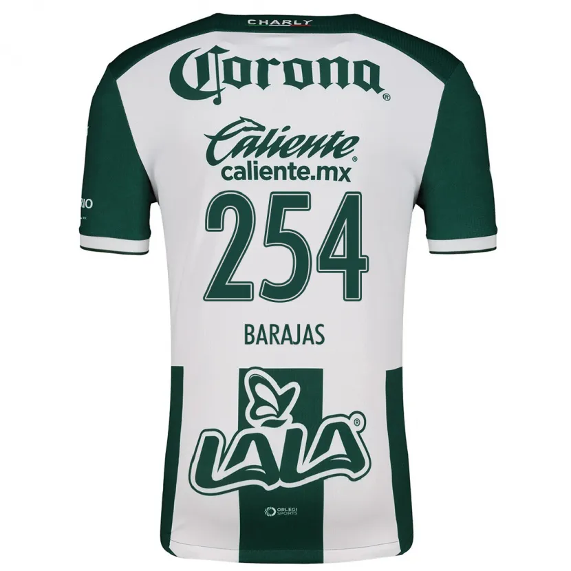 Danxen Niño Camiseta Sergio Barajas #254 Verde Blanco 1ª Equipación 2024/25 La Camisa