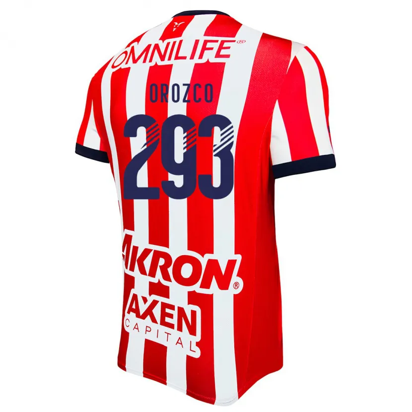 Danxen Niño Camiseta Yohan Orozco #293 Rojo Blanco Azul 1ª Equipación 2024/25 La Camisa