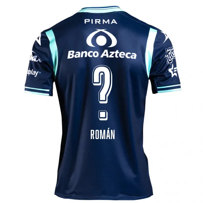 Danxen Niño Camiseta Santiago Román #0 Azul Marino 2ª Equipación 2024/25 La Camisa