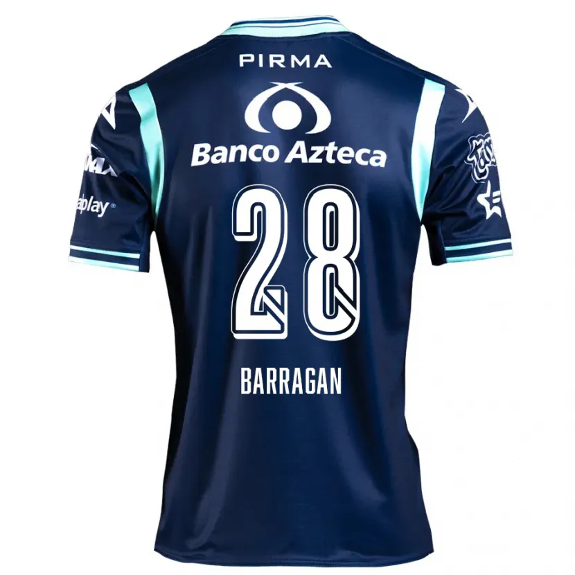 Danxen Niño Camiseta Martín Barragán #28 Azul Marino 2ª Equipación 2024/25 La Camisa