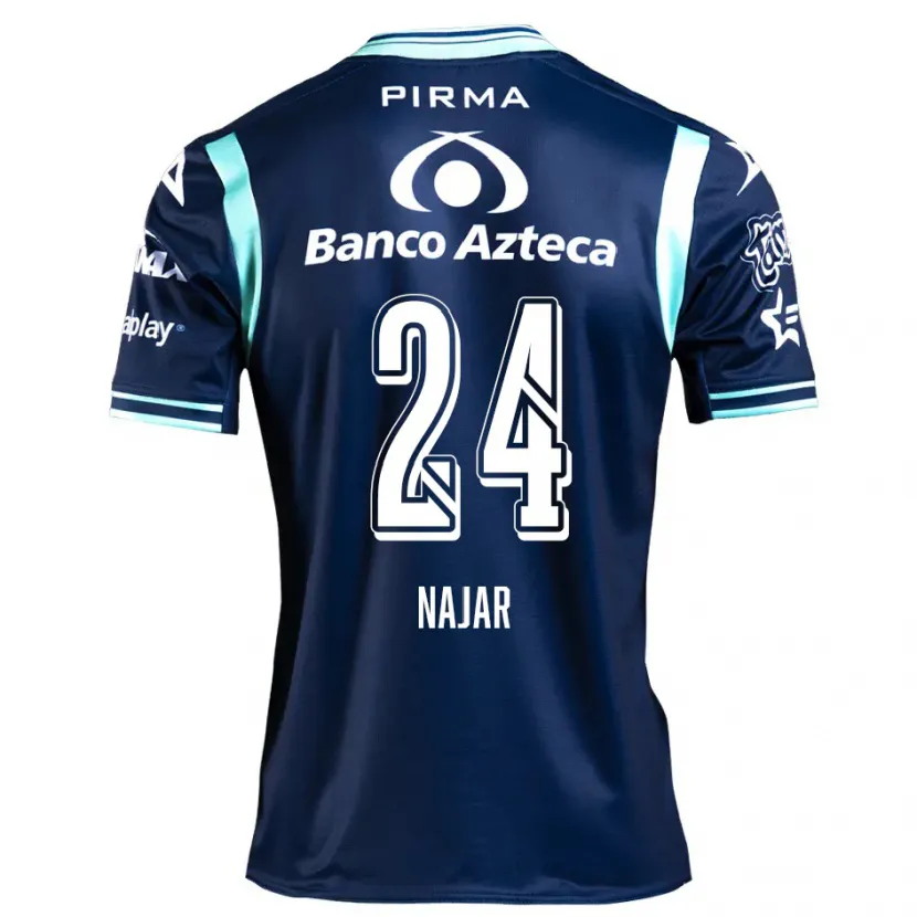 Danxen Niño Camiseta Ivonne Najar #24 Azul Marino 2ª Equipación 2024/25 La Camisa