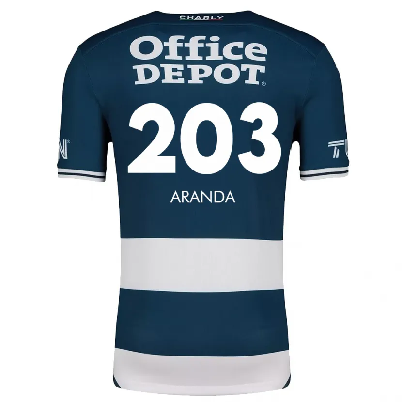 Danxen Hombre Camiseta Juan Aranda #203 Azul Blanco 1ª Equipación 2024/25 La Camisa