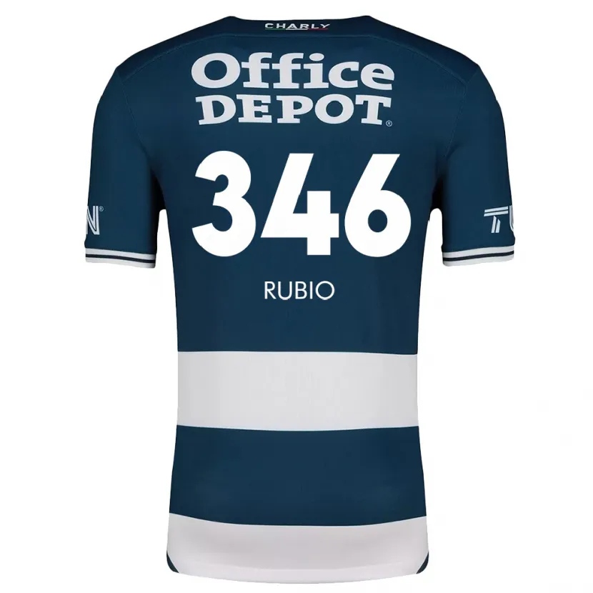 Danxen Hombre Camiseta Mateo Rubio #346 Azul Blanco 1ª Equipación 2024/25 La Camisa