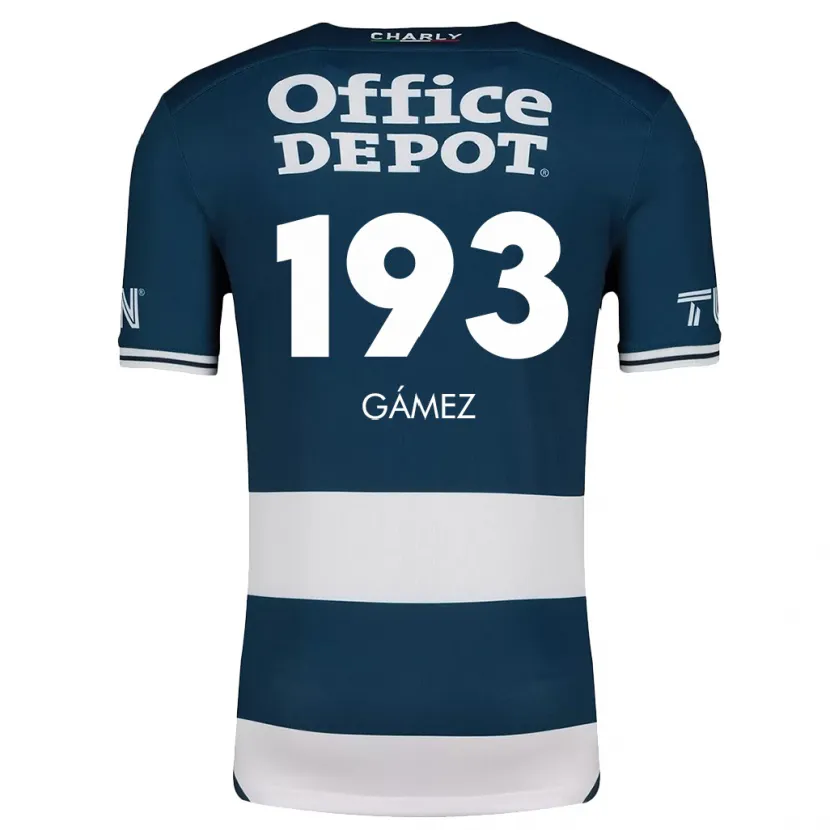 Danxen Hombre Camiseta Juan Gámez #193 Azul Blanco 1ª Equipación 2024/25 La Camisa