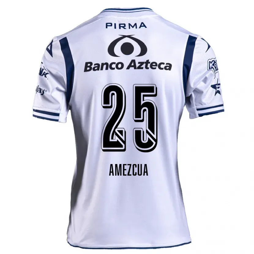 Danxen Hombre Camiseta Mariana Amezcua #25 Blanco Azul Marino 1ª Equipación 2024/25 La Camisa