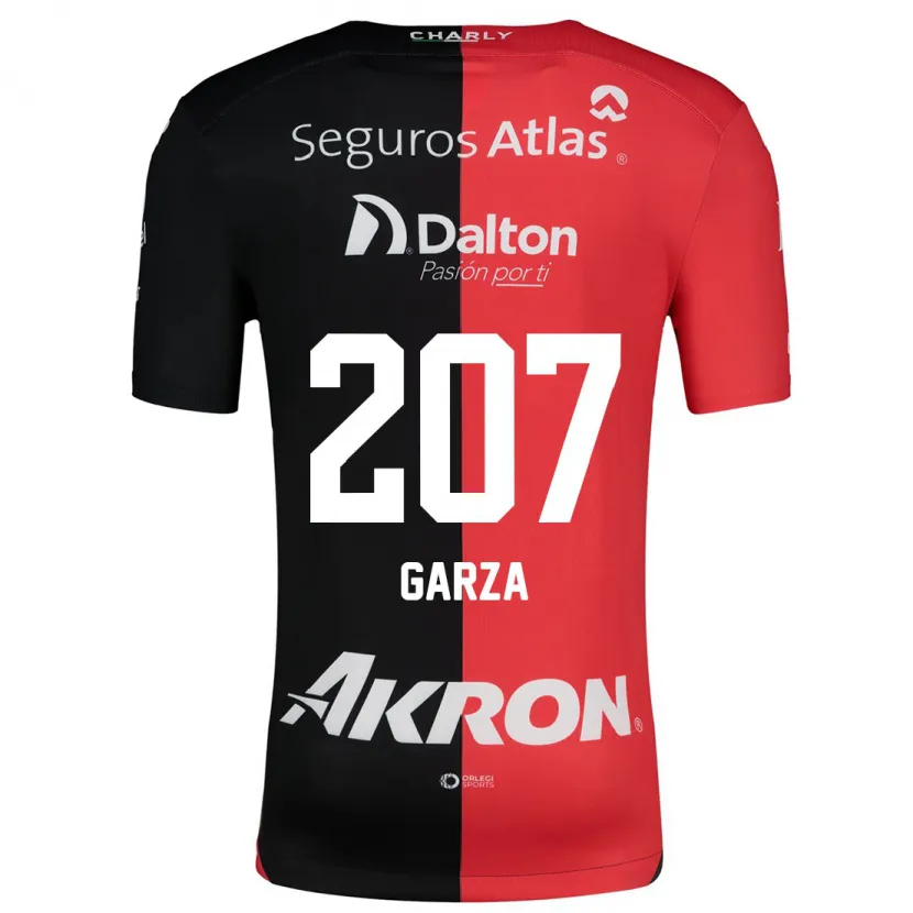 Danxen Hombre Camiseta Rodolfo Garza #207 Negro Rojo 1ª Equipación 2024/25 La Camisa