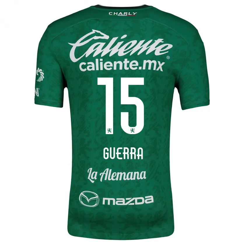 Danxen Hombre Camiseta Edgar Guerra #15 Verde Blanco 1ª Equipación 2024/25 La Camisa