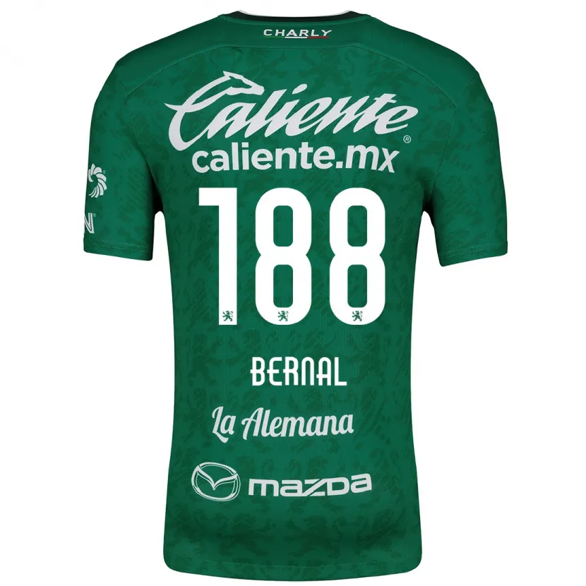 Danxen Hombre Camiseta Juan Bernal #188 Verde Blanco 1ª Equipación 2024/25 La Camisa