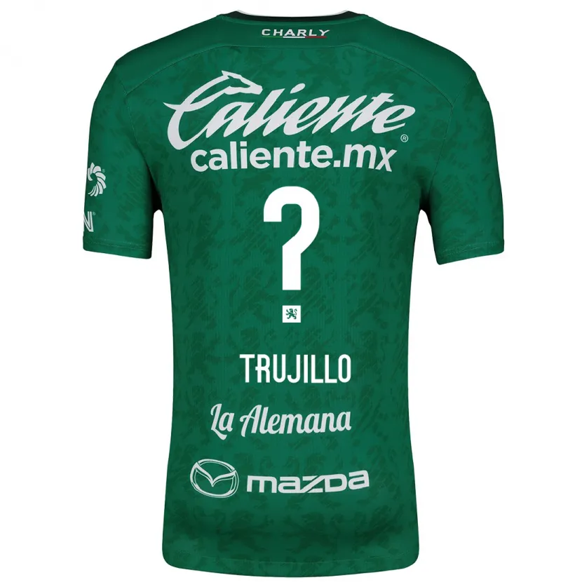 Danxen Hombre Camiseta Diego Trujillo #0 Verde Blanco 1ª Equipación 2024/25 La Camisa