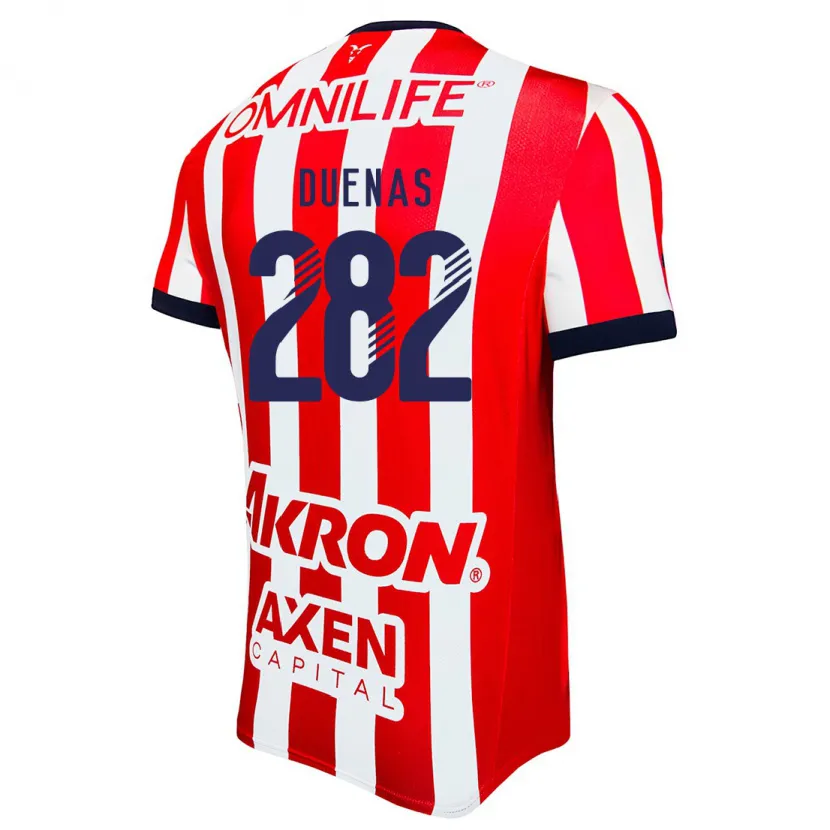 Danxen Hombre Camiseta Omar Dueñas #282 Rojo Blanco Azul 1ª Equipación 2024/25 La Camisa